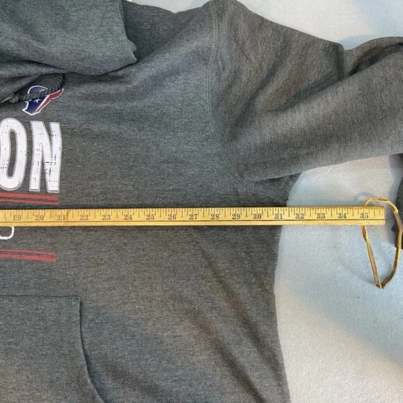 NWT Houston Texans NFL Apparel Raw Hem Hoodie Gray Sweatshirt Women’s Plus 3X - Picture 9 of 11